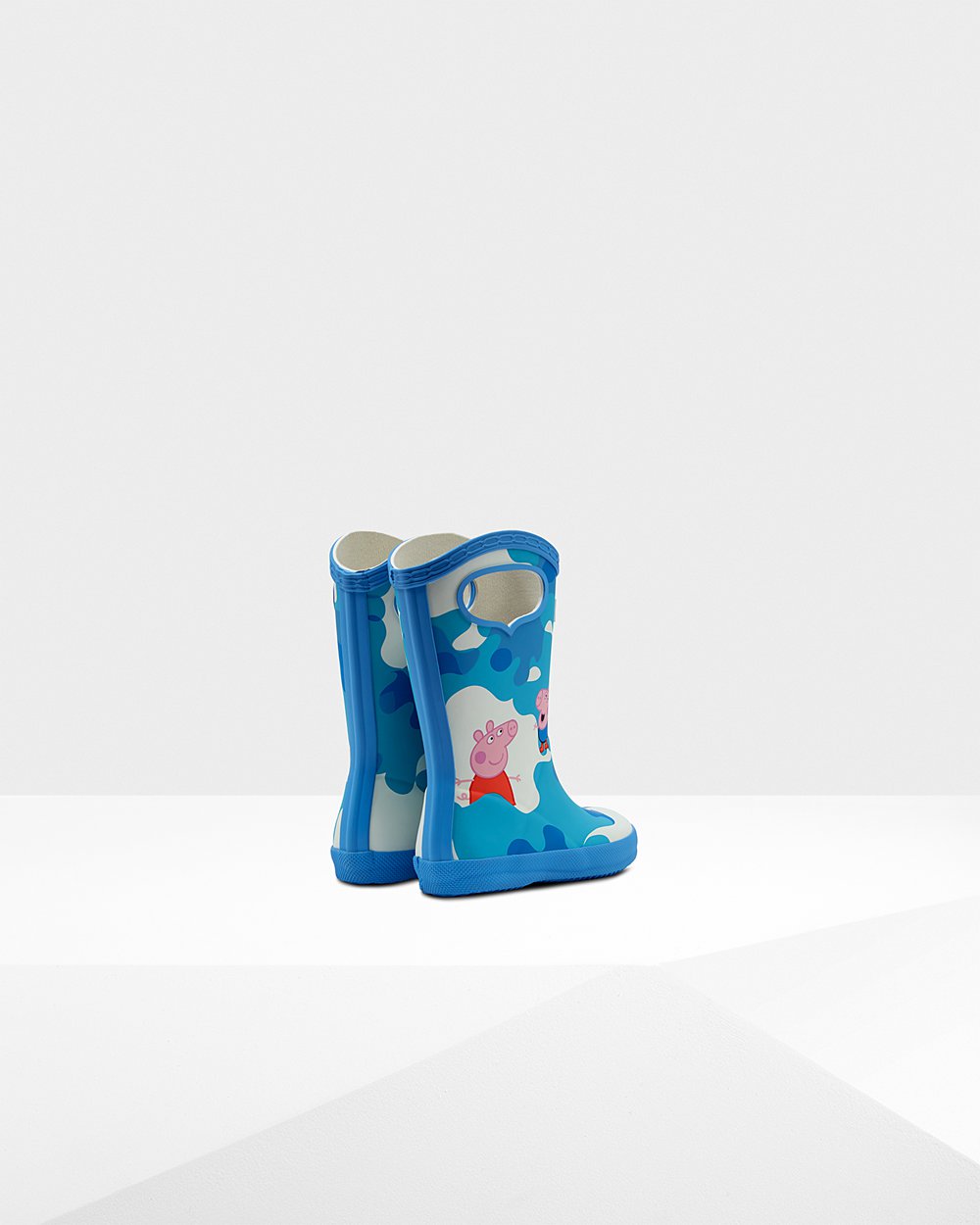 Kids Hunter Rain Boots Blue - Original First Peppa Pig Grab Handle - 3206517-DE